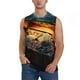 thumbnail image 1 of Fotbe Underwater Treasure Chest Men's Camiseta sin Mangas Estampada para Hombres, Playera Casual para Gimnasio, Entrenamiento, Playa-X-Large, 1 of 7