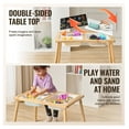 thumbnail image 2 of Sensory Table for Toddlers, Kids Activity Table with Storage Bins, Double-Sided Play Table for Sand, Water, Drawing, Studying, Pine Wood, 2 of 7