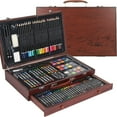 thumbnail image 3 of 140Pcs Painting Drawing Art Kit in Wooden Box with Drawer Art Set for Adults Teens Kids Premium Art Supplies Includes Watercolors Oil Pastels Crayons & More, 3 of 12