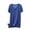 Blue, variant on Uaswgudfs Women's Plus Size V-Neck T-Shirt Tunic Relaxed Fit Super Soft Short Sleeve Jersey Top Tee