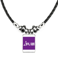 thumbnail image 1 of vehículo de transmisión collar a mano colgante de cuerda de cuero Unbranded M, 1 of 3