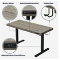 thumbnail image 6 of KOWO 55" K305 Electric Height Adjustable Standing Desk with Back Board and Drawer, Grey Oak/Black, 6 of 7