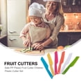 thumbnail image 3 of BRIGHTFUFU 6 piezas Cortadores de frutas para niños Cortadores de pasteles para niños seguros Cortadores de pan de plástico para niños, 3 of 7