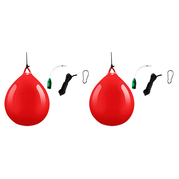 2Pcs Water Heavy Bag with Water Injector Hook Sling Heavy Bag Water Punching Bag for Household Hanging Boxing