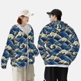 thumbnail image 4 of Gaeub Japanese Water Wave Men's and Women's UPF 50+ Long-Sleeved Sun Protection Clothing, Fishing Shirt Long Sleeve Zip-XX-Large, 4 of 7