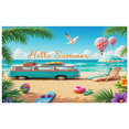 thumbnail image 2 of Colorful Design Summer Beach Banner Decorative Travel Theme Seaside Background for Vacation Party Outdoor Event Kids Celebration, 2 of 7