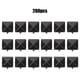 thumbnail image 4 of 200 Uds remaches cuadrados Metal elegante DIY zapatos bolsos sombreros accesorios de decoración 9mm negro brillante, 4 of 5
