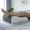 Gray Surface with Wh, variant on Wedge Leg Pillow for Elevation, 1 Count, Soft Breathable Pillowcase, White Base with Gray Edge, Knee & Leg Support Cushion for Sleep, Relaxation, Travel and Office Nap