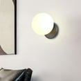 thumbnail image 2 of Wall Sconce Mid Century Modern Glass Globe Wall Lights, 1 Light,6" Wide E26 Bathroom Vanity Lights for Living Room Bedroom Bedside Hallway,Gold,D, 2 of 7