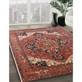 thumbnail image 3 of Ahgly Company Machine Washable Indoor Square Industrial Modern Light Copper Gold Area Rugs, 3' Square, 3 of 7