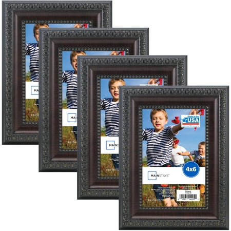 - Mainstays Mahogany Frame, Set of 4 - Multiple Sizes available