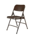 thumbnail image 4 of (Pack of 4) NPS® 200 Series Premium All-Steel Double Hinge Folding Chair, Brown, 4 of 8