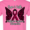 thumbnail image 4 of Inktastic Multiple Myeloma Cancer Awareness Hope & Faith with Butterfly Ribbon T-Shirt, 4 of 5