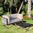 thumbnail image 5 of VIXLON Patio Furniture Set Modern Outdoor Conversation Set with Removable & Washable Deep Seating Cushion, 5 of 6