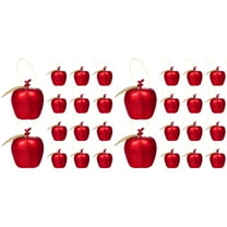 Christmas Tree Apple Ornaments, 48 Pack Mini Hanging Apple Ornaments, Christmas Tree Decoration