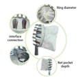 thumbnail image 4 of Metal Fruit Picker Orchard Adjustable Catcher Ratchet Gardening Farm Orange Tool Professional Reusable Collection Picking Replacement Tool 14cm, 4 of 9