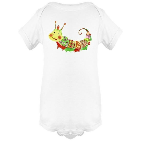 Cartoon Caterpillar Watercolor Bodysuit Baby's -Image by Shutterstock