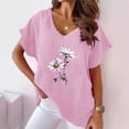thumbnail image 2 of Womens Tops Dressy Casual Short Sleeve Scoop Neck Work Out Shirts Gym Loose Graphic Summer Graphic Tees for Women 2025 Trendy, 2 of 4