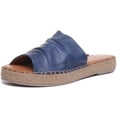 thumbnail image 6 of JUSTINREESS Aliyah Womens Slip On Soft Mule Espadrille Sandal In Jeans Size 9, 6 of 6