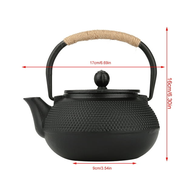 Cast Iron Teapot Cast Iron Kettle Cast Iron Pot Cast Iron Tea Kettle 800ml Japanese Style Cast Iron Kettle Teapot Removable Infuser Strainer Tea Pot
