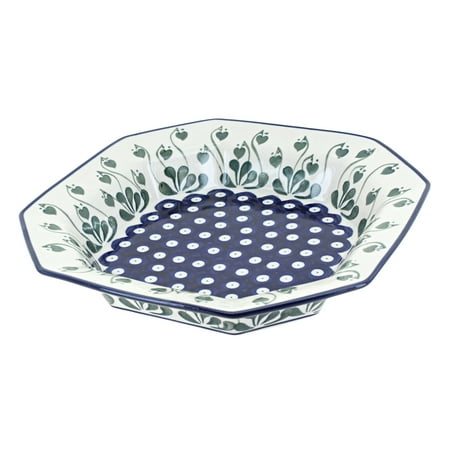 

Blue Rose Polish Pottery Alyce Small Octagonal Dish