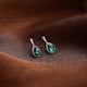 thumbnail image 3 of Earrings, Silver Needle Green Diamond Inlaid Simple Water Drop Versatile Elegant Earrings, 3 of 5