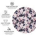 thumbnail image 3 of Easygdp Lilies Flowers or Leather Coasters Set of 4 Coaster, Non-Slip, Heat Resistant for Home, Office, Kitchen (Round,Square,Octagon,Hexagon)-Round Shape, 3 of 6