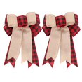 thumbnail image 1 of Christmas Tree Decorations Christmas Bow Ornaments 2pc, 1 of 4