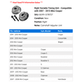 thumbnail image 2 of Right Variable Timing Unit - Compatible with 2007 - 2015 Mini Cooper 2008 2009 2010 2011 2012 2013 2014, 2 of 2