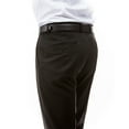 thumbnail image 2 of ZG 4-Pack of Neutral Color Suit Separates Premium Dress Pants Unhemmed: Black, Navy, Light Grey, Tan, 2 of 9