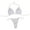 White, variant on Spaghetti Straps,High Cut Swimsuit,Bathing Suit for Women,Thong Bikini Sets for Women,Boho Swimsuits for Women,2 Piece Bikini Sets,Bikinis Set Black S