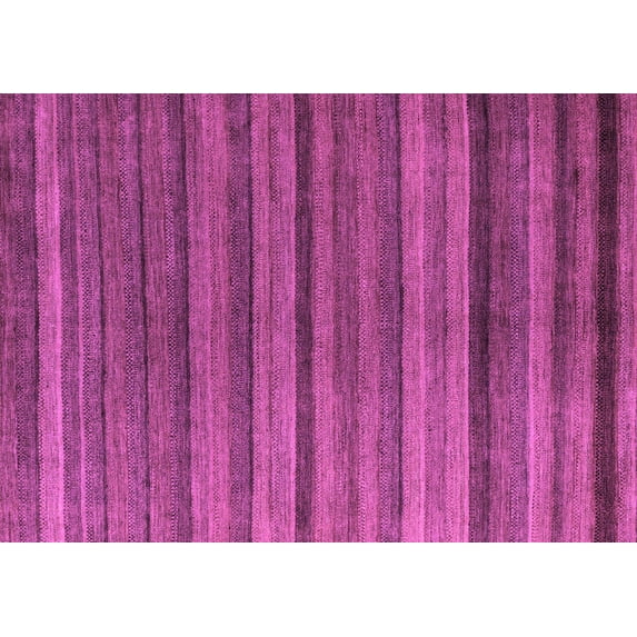 Ahgly Company Indoor Rectangle Abstract Purple Modern Area Rugs, 2' x 5'