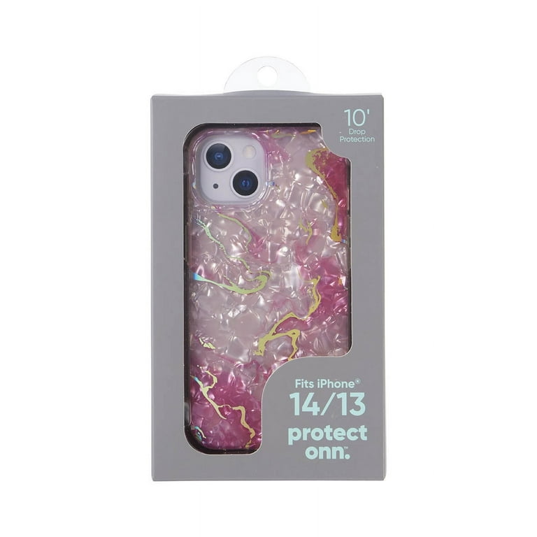 onn. Phone Case for iPhone 14 / iPhone 13 - Pink Pearlescent onn. Phone Case for iPhone 14 / iPhone 13 - Pink Pearlescent