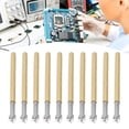 thumbnail image 1 of LYUMO Spring Test Probe Pogo Pin,100pcs Pogo Pin Q Head Type 4 Claws Brass Stainless Steel Material Easy Replaceable 5A Rated Current PCB Testing Pins,Pogo Pin, 1 of 8