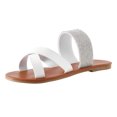 thumbnail image 1 of B91xZ Sandals for Women Recovery Slide Sandals Shower Slides Shoes,White 6.5, 1 of 5
