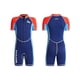 thumbnail image 3 of Greeniant Trajes de neopreno de 2MM, trajes de baño ultrafinos para niños, traje de neopreno de manga corta antimedusas para esnórquel, surf, Deportes acuáticos azul marino XL, 3 of 6