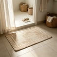 thumbnail image 5 of Zynviq Area Rugs 23.6" X 15.7" Solid Color Throw Rug Linen Washable Khaki Rectangular Small Rug for Living Room, 5 of 6