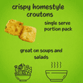 thumbnail image 2 of Croutons Crispy Seasoned Individual Packets, 20 Count (0.25 oz Each) – Salad & Soup Topping, Fresh Crunchy Portion Packs for Lunch & To-Go, 2 of 9