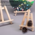 thumbnail image 3 of Mini caballete de madera de escritorio para niños, pequeño caballete plegable para óleo, caballete de mesa, trípode, 3 of 4