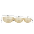 thumbnail image 3 of CosmoLiving by Cosmopolitan 7", 6", 6"H Round Gold Metal Decorative Bowl, Set of 3, 3 of 8