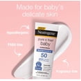 thumbnail image 3 of Neutrogena Pure & Free Baby Sunscreen Lotion SPF 50 3 oz (Pack of 6), 3 of 3