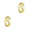 thumbnail image 4 of maskred Numéros de Maison pour Extérieur Style Simple Signes Numériques Accessoires de Marquage Numéro Exquis Accessoire Numéro 6 2 Pcs, 4 of 6