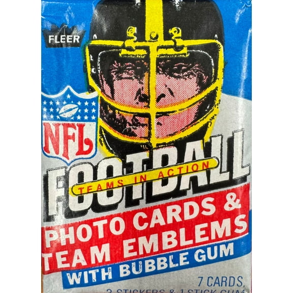 1984 Fleer Football Teams in Action Wax Pack