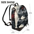 thumbnail image 2 of Easygdp Red Black Ink Style Bald Eagle Mochila de Cuero para Mujeres, Bolso de Hombro, Bolsos de Mano de Moda para Trabajo y Viajes, 2 of 4