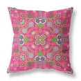 thumbnail image 4 of Amrita Sen Designs  26 x 26 in. Paisley Pattern Square Broadcloth Indoor & Outdoor Zippered Pillow - Hot Pink, 4 of 5