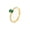 Gold Green, variant on Women's Stainless Steel Square Crystal Zirconia Ring Sparking Semi-Eternal Wedding Ring Silver Red Size 7