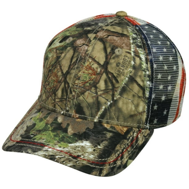 Mossy Oak Country Camo Americana Mesh Back Hunting Hat