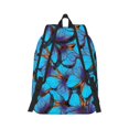thumbnail image 2 of Yiaed Blue Butterflies Print Backpack, Premium Laptop Backpack, Travel Backpack for Women, Lightweight Backpacks, Comfortable Back Pack-Small, 2 of 7