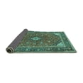 thumbnail image 2 of Ahgly Company Indoor Round Persian Turquoise Blue Traditional Area Rugs, 8' Round, 2 of 4