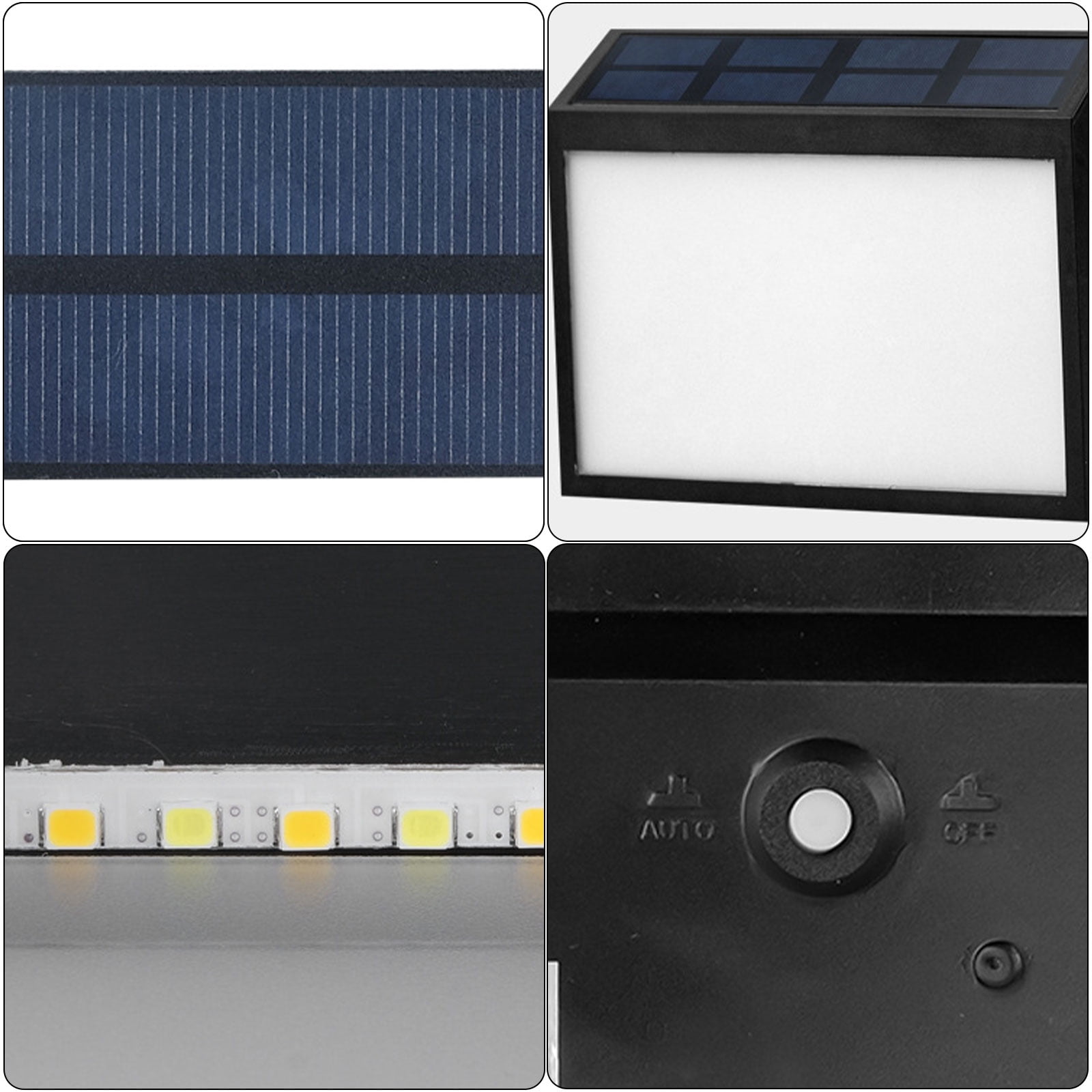Solar Powered Address Sign Solar House Number Light Outdoor Waterproof LED Address Sign Lamp for Mailbox Street Yard